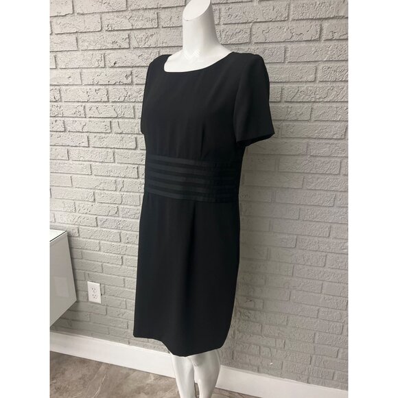 Positive Attitude Women Petite Black Ribbon Detail Dress and Jacket Set Size 12P - Picture 6 of 14